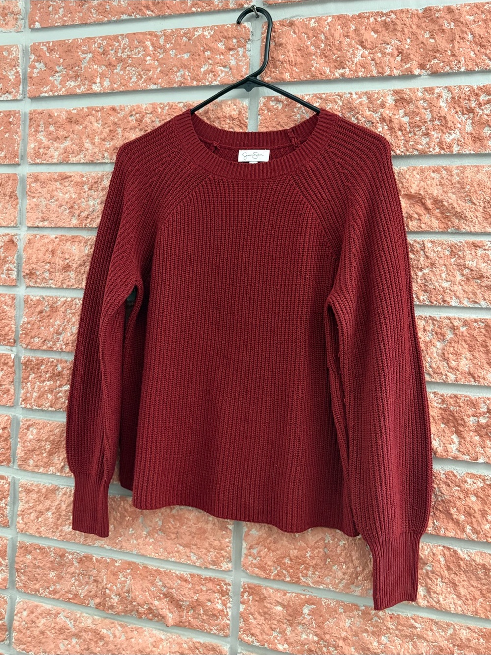 🌟 Jessica Simpson Ribbed Crewneck Sweater